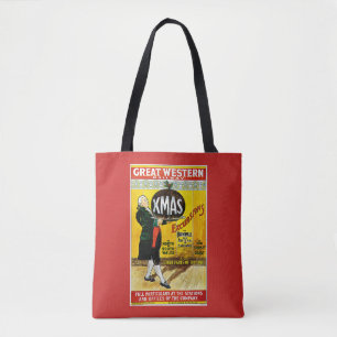 Tote Bag Excursions de Noël du Great Western Railway