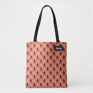 Tote Bag Exécution du graphique et du nom, du surnom ou des