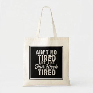 Tote Bag Exhausted But Happy Design