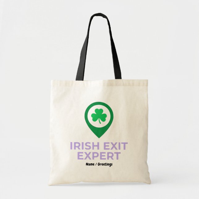Tote Bag Expert de la sortie irlandaise Funny St Patricks D (Devant)