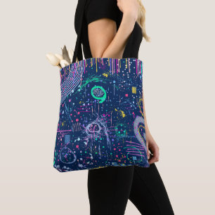 Tote Bag Explorateur audacieux : maximalisme abstrait 