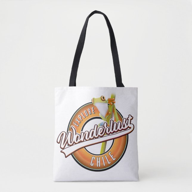 Tote Bag explorer le Chili avec un sentiment d'aventure (Devant)