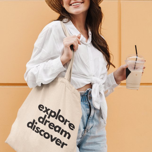 Tote Bag Explorer Rêver Découvrir Cadeau pour Voyageur Aven (Make it yours now and carry inspiration wherever you go!)