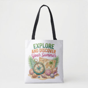 Tote Bag Explorez et découvrez votre été