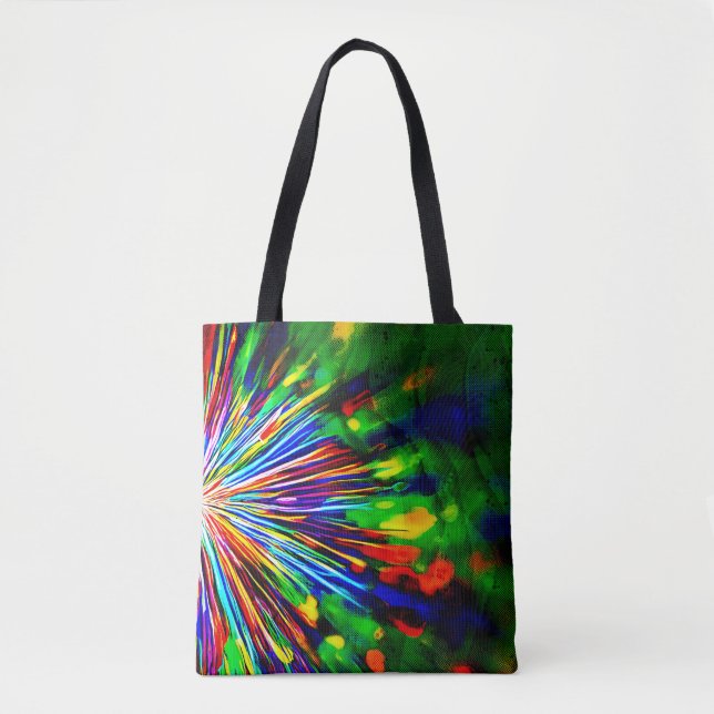 Tote Bag Explosion Arc-en-ciel  (Devant)
