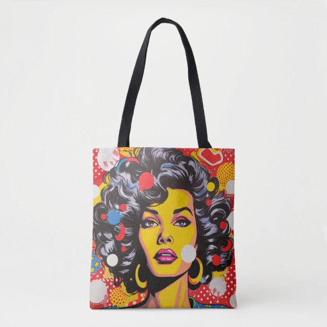 Tote Bag Explosion d'art pop (Devant)