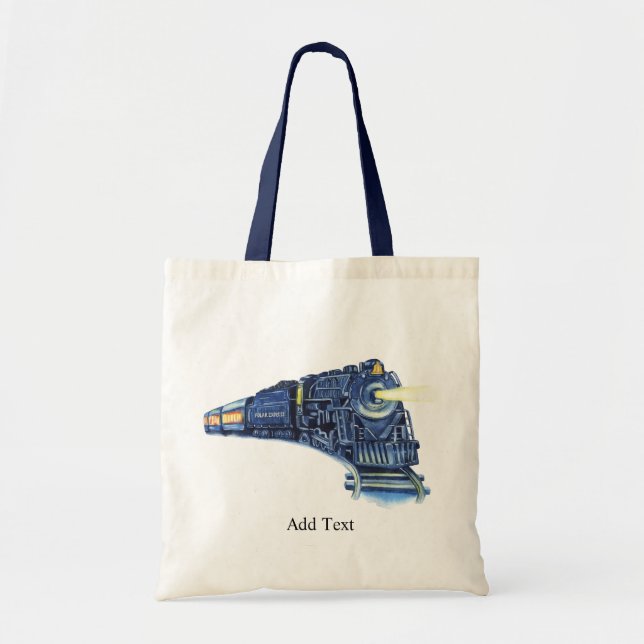 Tote Bag Express Polaire à l'aquarelle  (Devant)