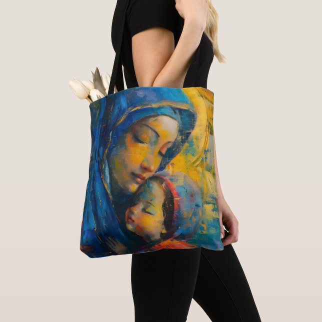 Tote Bag Expressionnisme Marie et Jésus (De près)