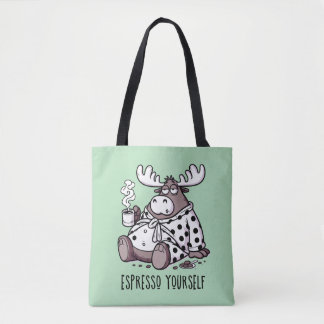 Tote Bag Exprimez-vous avec humour Orignal endormi Amateur