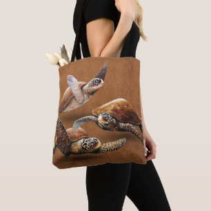 Tote Bag Extinction d'animaux de tortues marines Sauvez les
