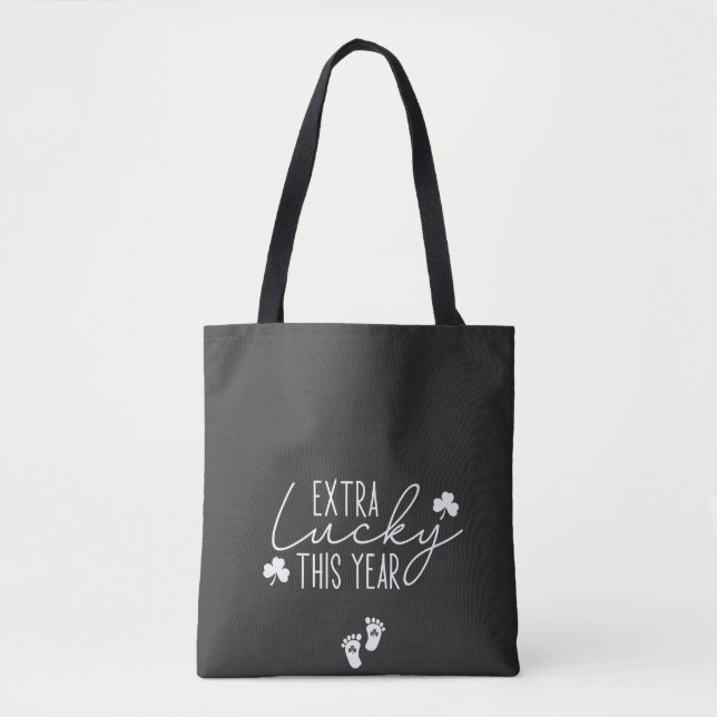 Tote Bag Extra Lucky Cette Année Grossesse St Patrick Lucky (Devant)