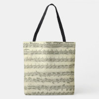 Extraits de manuscrit de musique originale de Bach