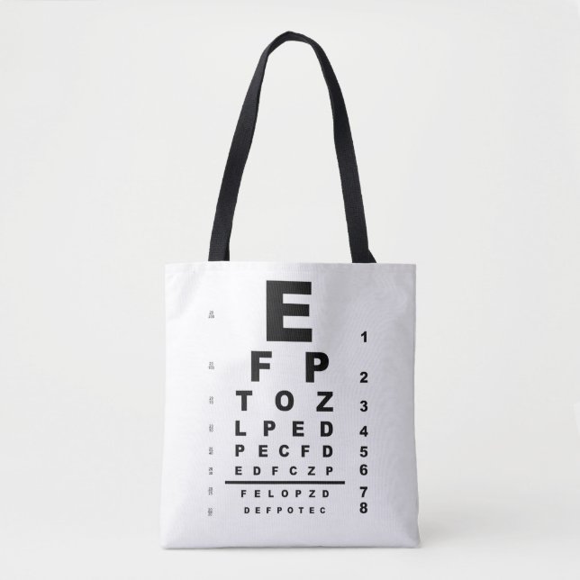 Tote Bag Eye Test (Devant)