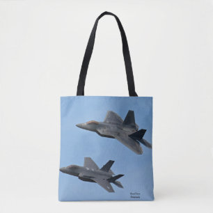Tote Bag F-35 et F-22 Avion de chasse