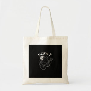 Tote Bag F Caw F Corbeau à la guitare drôle Style Halloween
