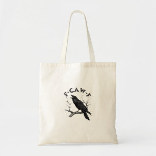 Tote Bag F-Caw-F Corbeau Jeu de mots Drôle d'oiseau Croassa