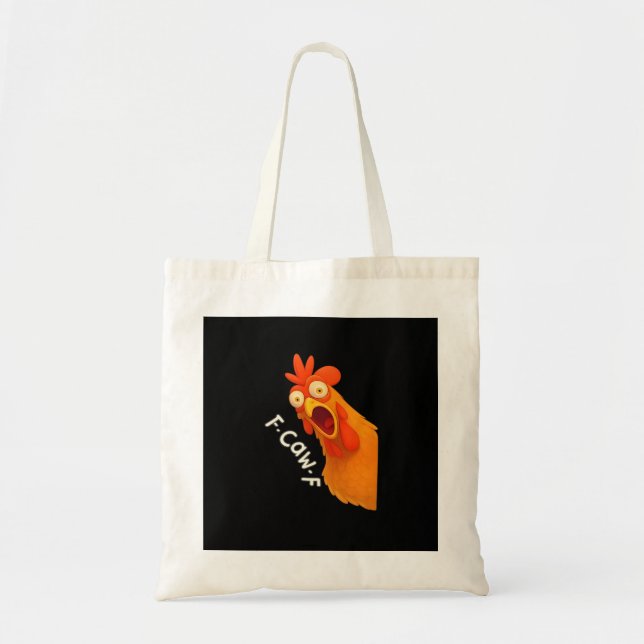 Tote Bag F-Caw-F Poulet Rétro Classique (Devant)