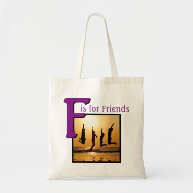 Tote Bag F pour les amis (Devant)