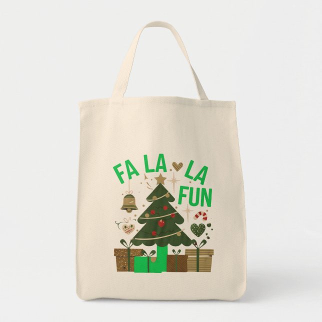 Tote Bag Fa La La Fun Art numérique Design (Devant)