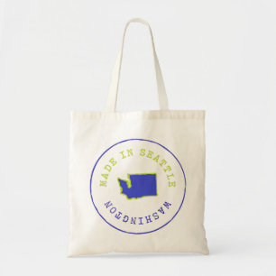 Tote Bag Fabriqué dans le Timbre de Seattle