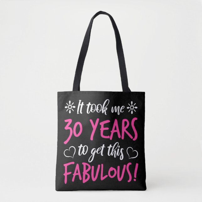 Tote Bag Fabuleux 30e anniversaire (Devant)
