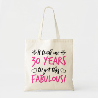 Tote Bag Fabuleux 30e anniversaire
