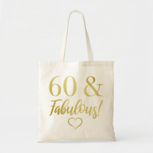 Tote Bag Fabuleux 60e anniversaire (or)