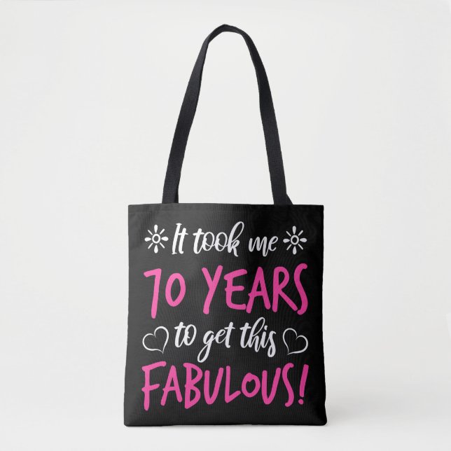Tote Bag Fabuleux 70e anniversaire (Devant)