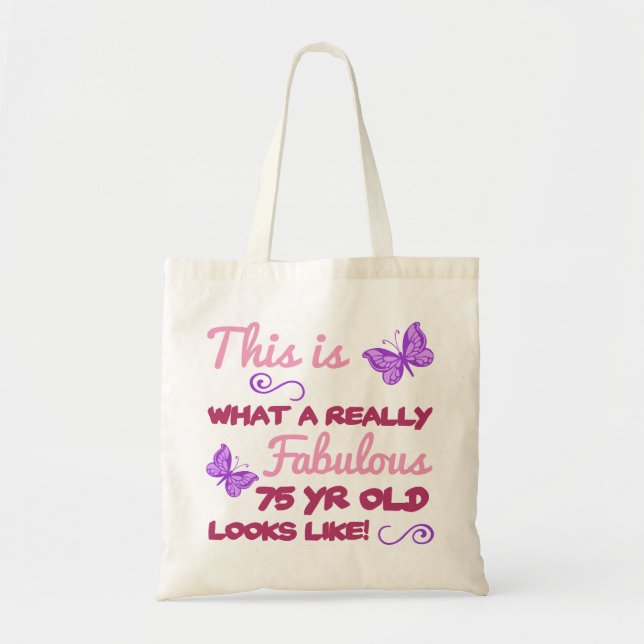 Tote Bag Fabuleux 75e anniversaire (Devant)