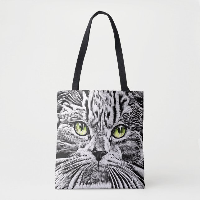 Tote Bag Face de chat (Devant)