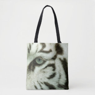 TOTE BAG FACE DU TIGRE BLANC