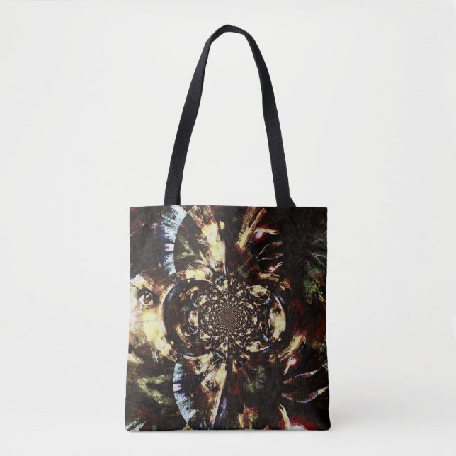 Tote Bag faces fractales Abstraites (Devant)