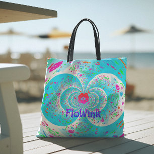 Tote Bag Fâcheuse spirale bleue