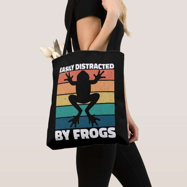 Tote Bag Facilement Distrait Par Les Amateurs De Grenouille (De près)