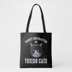 Tote Bag Facilement Distrait Par Les Chats Tuxedo