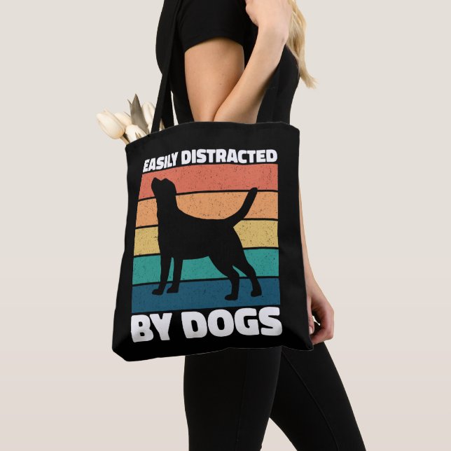 Tote Bag Facilement Distrait Par Les Chiens De Mignons Amou (De près)