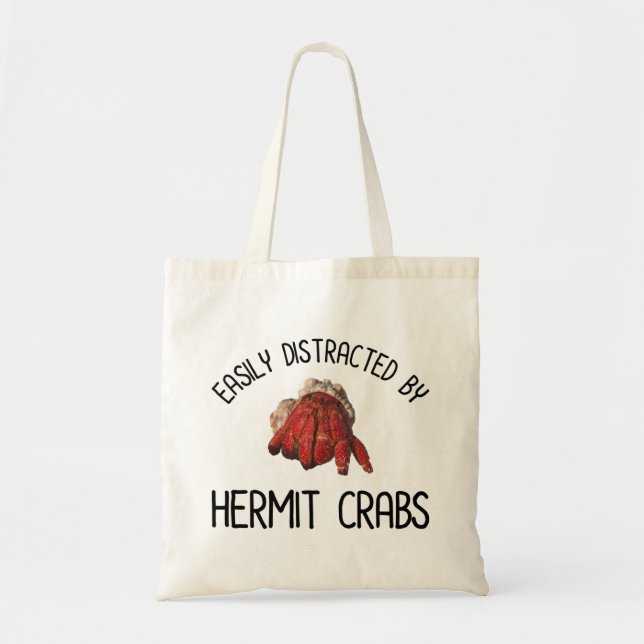Tote Bag Facilement Distrait Par Les Crabes Hermites (Devant)