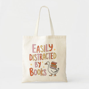 Tote Bag Facilement distrait par les livres