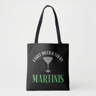 Tote Bag Facilement Distrait Par Les Martinis