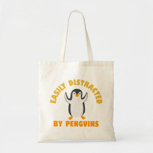 Tote Bag Facilement Distrait Par Les Pingouins