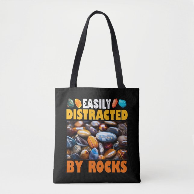 Tote Bag Facilement Distrait Par Les Rochers (Devant)