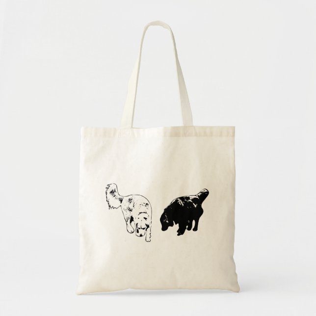 Tote Bag Facilité du jour du marché — Retriever Duo (Devant)