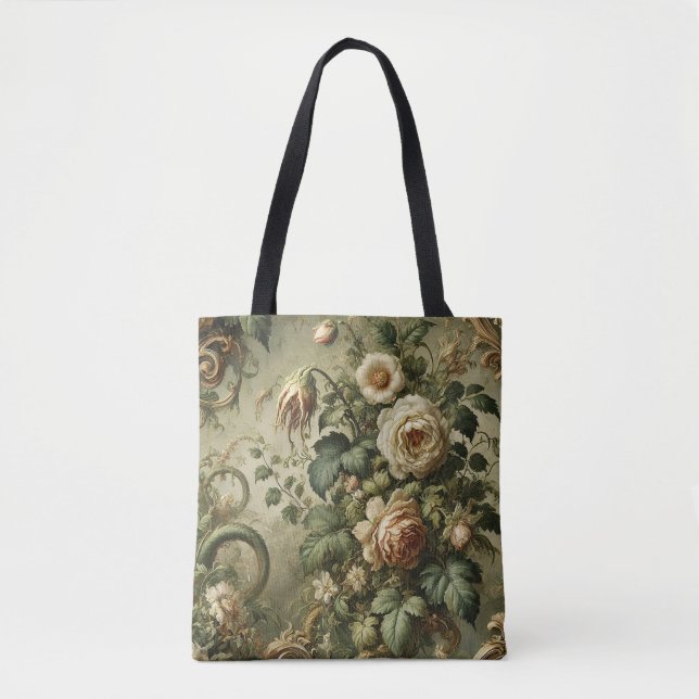 Tote Bag Fade to Grace - gothique baroque (Devant)