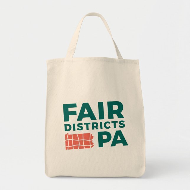 Tote Bag Fair Districts PA Grocery Fourre-tout (Devant)