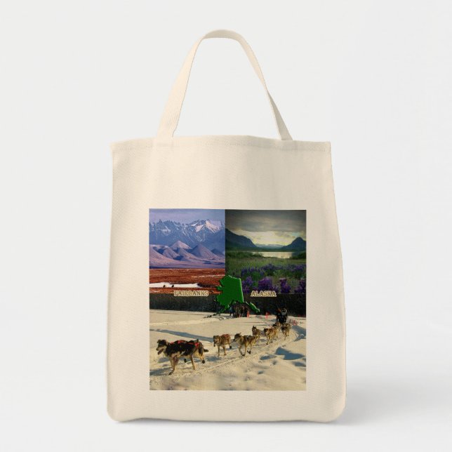 Tote Bag Fairbanks, Alaska Collage (Devant)