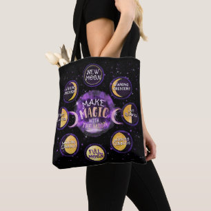 Tote Bag Faire de la magie avec les cycles lunaires et les