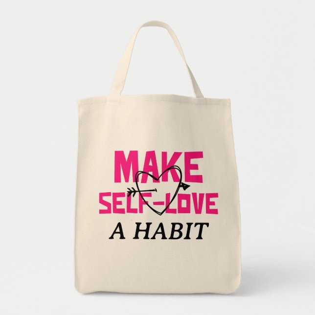 Tote Bag Faire De L'Amour Personnel Une Habitude (Devant)