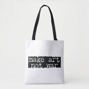 Tote Bag Faire de l'art, pas de la guerre