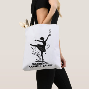 Tote Bag Faire du jogging avec du café et du ballet Prof de