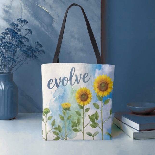 Tote Bag Faire évoluer Tournesol  (Créateur téléchargé)